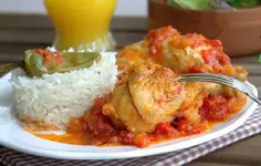 Цыпленок с рисом по-баскски - Poulet au riz basquais.webp