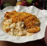Куриные отбивные с макаронами в сливочном соусе.webp